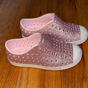 Skechers Glittery Pink Kids Sneakers